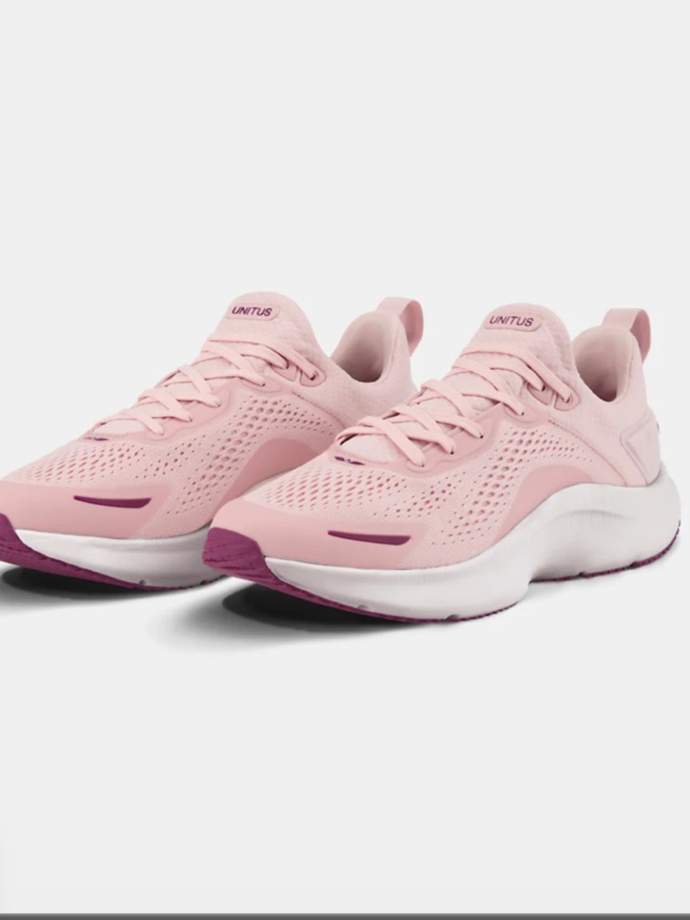 Women's Athletic Running Sneakers - Light Pink Performance